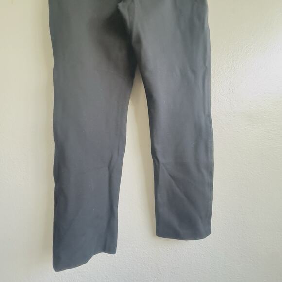 Spanx Wide Leg Trouser Pants Black L High Rise Stretch Pull On Faux Pockets Yoga - Picture 6 of 9